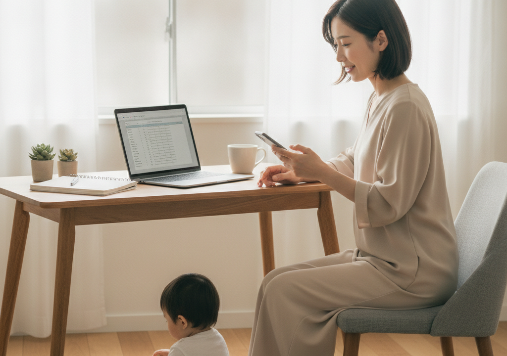 子育てと在宅ワークを両立！無理なく続ける主婦のスキルアップ習慣🌷